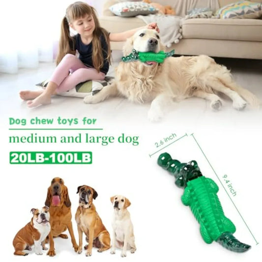 Dog Toys for Aggressive Chewers - Indestructible Dog Chew Toys for Small, Medium, Large Breed to Reduce Pet Anxiety and Boredom