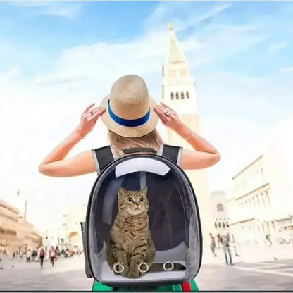 Space Capsule Transparent Cat Bag Out Breathable Backpack Pet Bag Oxford Cloth Portable Cat Bag Pet Supplies