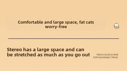Cat Bag Outing Travel Pet Backpack Cabin Cat Schoolbag Shoulder Cage Multifunctional Bag Car Folding Soothing Anti-scratch