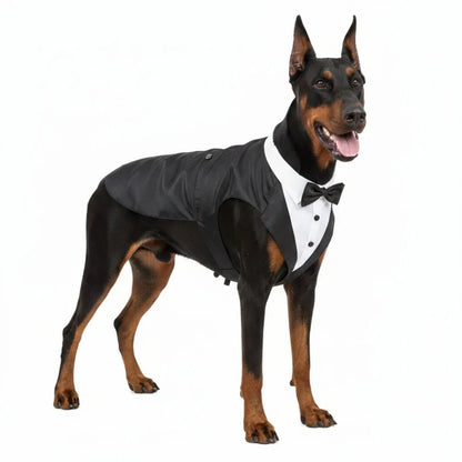 Four Seasons Dog Business Suit Vest Set Cool Funny Close-fitting Dog Tuxedo Jacket Breathable Cool Pet Clothes For Pet S To 2XL