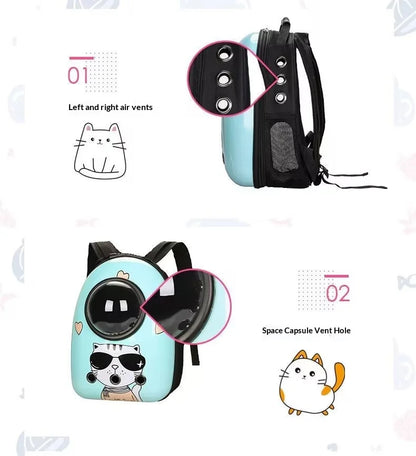 Portable pet carrier travel backpack for cats and dogs pet supplies pet bag cat backpack space