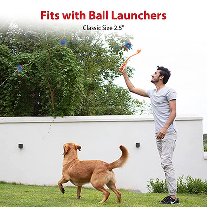Pet Dog Squeaky Tennis Ball Interactive Dog Toys High Bounce Sound Rubber Ball  for Dogs Training Outdoor Play Ball Puppy Gift