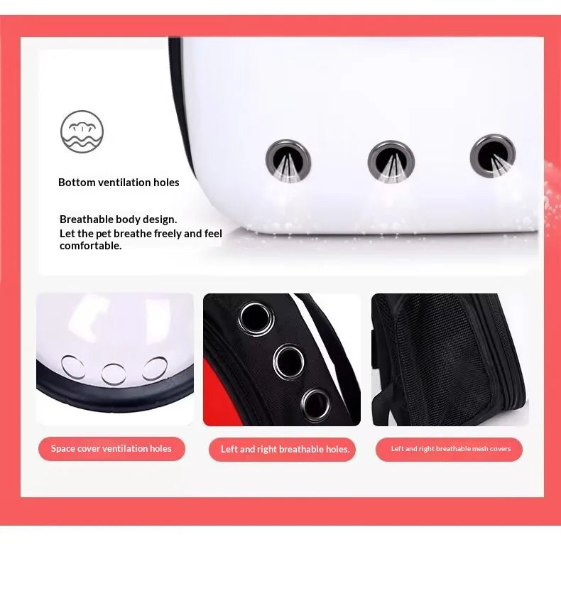 Portable pet carrier travel backpack for cats and dogs pet supplies pet bag cat backpack space