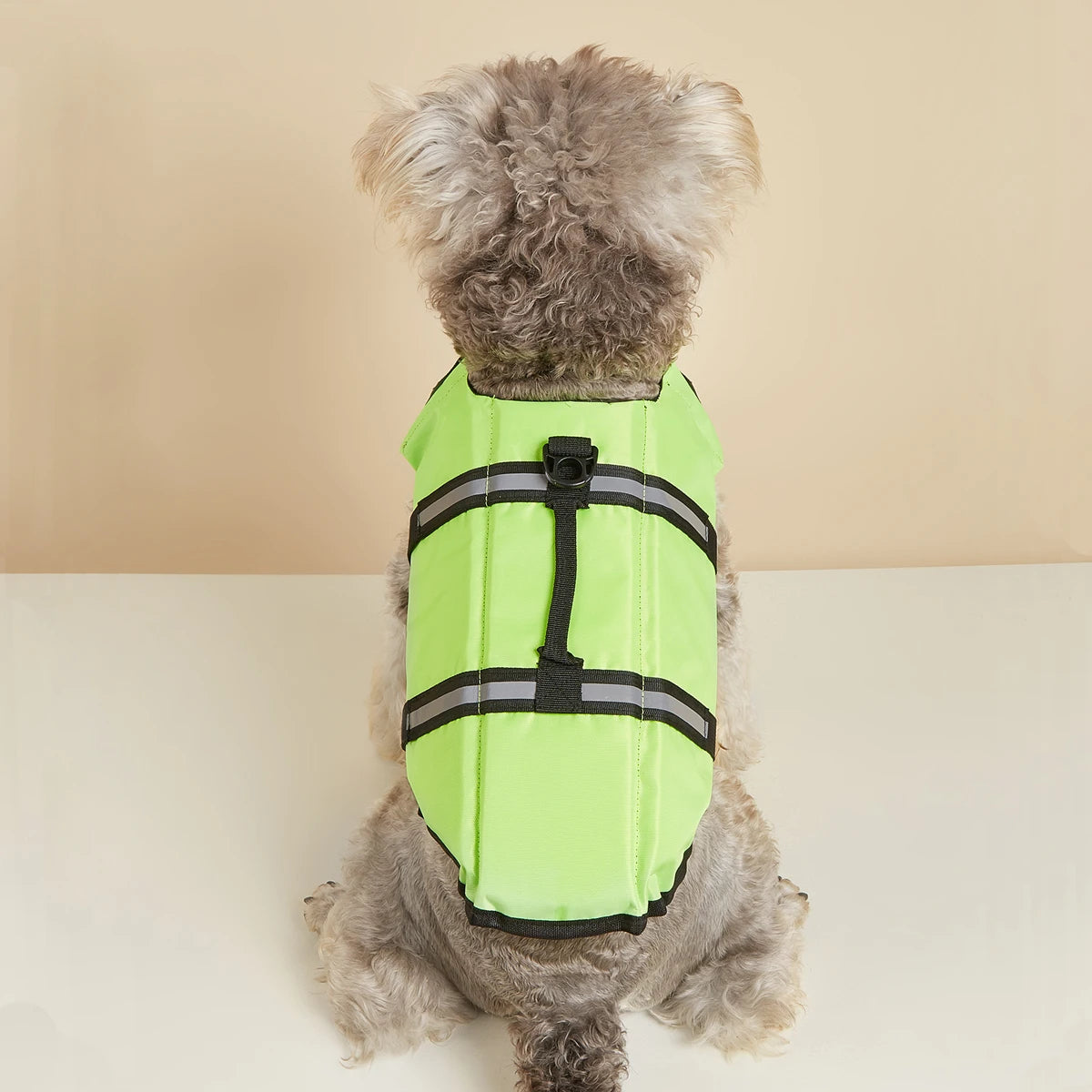 Dog Life Jacket Reflective Enhanced Buoyancy Life-saving Handle Adjustable Puppy Life Vest for Pets Swimming Summer Life Jacket