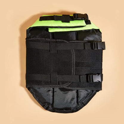 Dog Life Jacket Reflective Enhanced Buoyancy Life-saving Handle Adjustable Puppy Life Vest for Pets Swimming Summer Life Jacket
