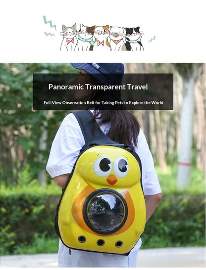 Portable pet carrier travel backpack for cats and dogs pet supplies pet bag cat backpack space