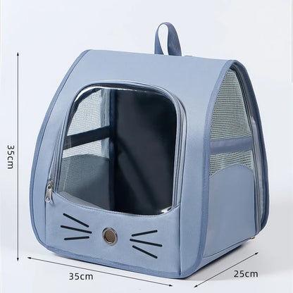 Cat Bag Outing Travel Pet Backpack Cabin Cat Schoolbag Shoulder Cage Multifunctional Bag Car Folding Soothing Anti-scratch