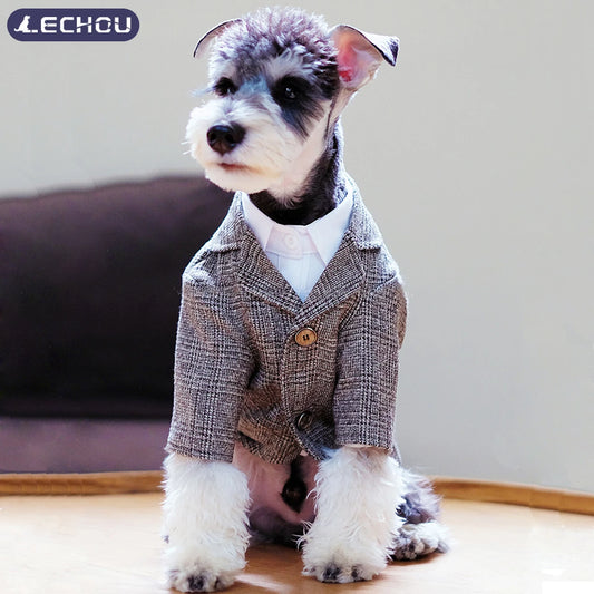 Dog Clothes Pet Gentleman Suit Coat Wedding Party Pet Clothes Dog Vest Coat Small Medium Dogs Cats Costume Bulldog Chihuahua