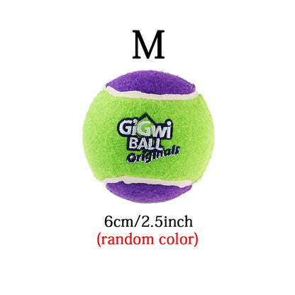 Pet Dog Squeaky Tennis Ball Interactive Dog Toys High Bounce Sound Rubber Ball  for Dogs Training Outdoor Play Ball Puppy Gift