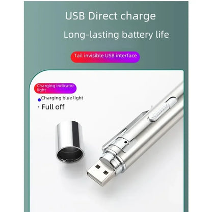 Multifunctional Upgraded USB Rechargeable Infrared Cat Toy, Laser Projection Interactive Cat Stick, Pet Toy Supplies