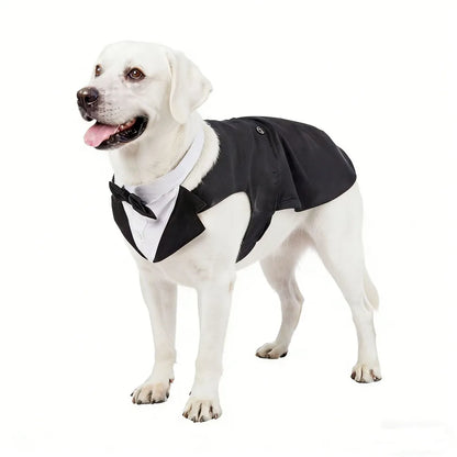 Four Seasons Dog Business Suit Vest Set Cool Funny Close-fitting Dog Tuxedo Jacket Breathable Cool Pet Clothes For Pet S To 2XL
