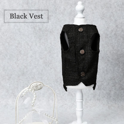 Dog Clothes Pet Gentleman Suit Coat Wedding Party Pet Clothes Dog Vest Coat Small Medium Dogs Cats Costume Bulldog Chihuahua