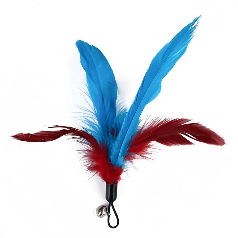 11pcs Replacement Cat Feather Toy Set Feather Replacement Head Retractable Cat Stick Cat Products
