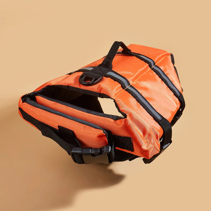 Dog Life Jacket Reflective Enhanced Buoyancy Life-saving Handle Adjustable Puppy Life Vest for Pets Swimming Summer Life Jacket