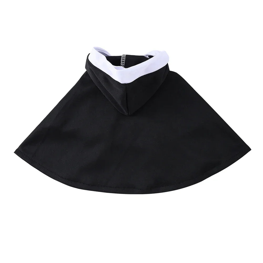 Halloween Cats Nun Costume Jesus Cross Print Kitty Clothes for Small Dogs Funny Cute Dress Up Party Pet Overalls Cat Accessories
