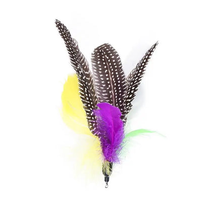 11pcs Replacement Cat Feather Toy Set Feather Replacement Head Retractable Cat Stick Cat Products