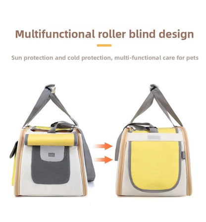 1Pcs Portable Pet Carrier Cat Bag For Cats And Dogs Ideal For Travel And Outdoor Activities Suitable For Cats And Small Dogs