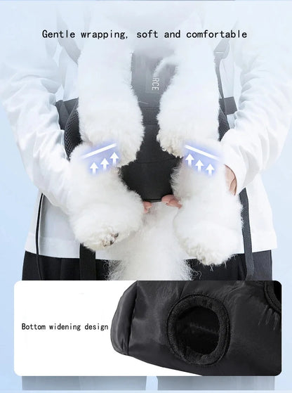 Pet Dogs Carrier Backpack Cat Carrier Portable Outdoor Dog Cat Carrier Chest Strap Outdoor Adjustable Hands Free Dog Backpack