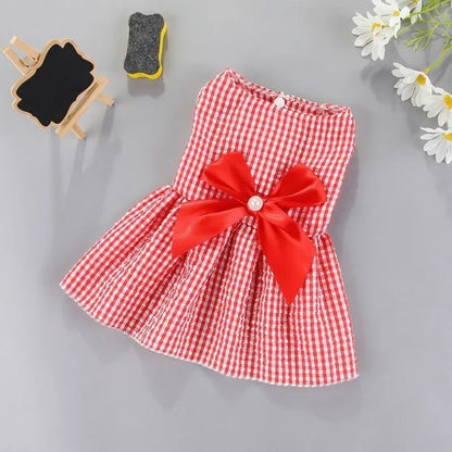 1pc Pet Supplies Small Dog Flower Princess Dress Kitty Teddy New Pet Clothes Cute Dog Skirt Summer Thin Pet Accessories