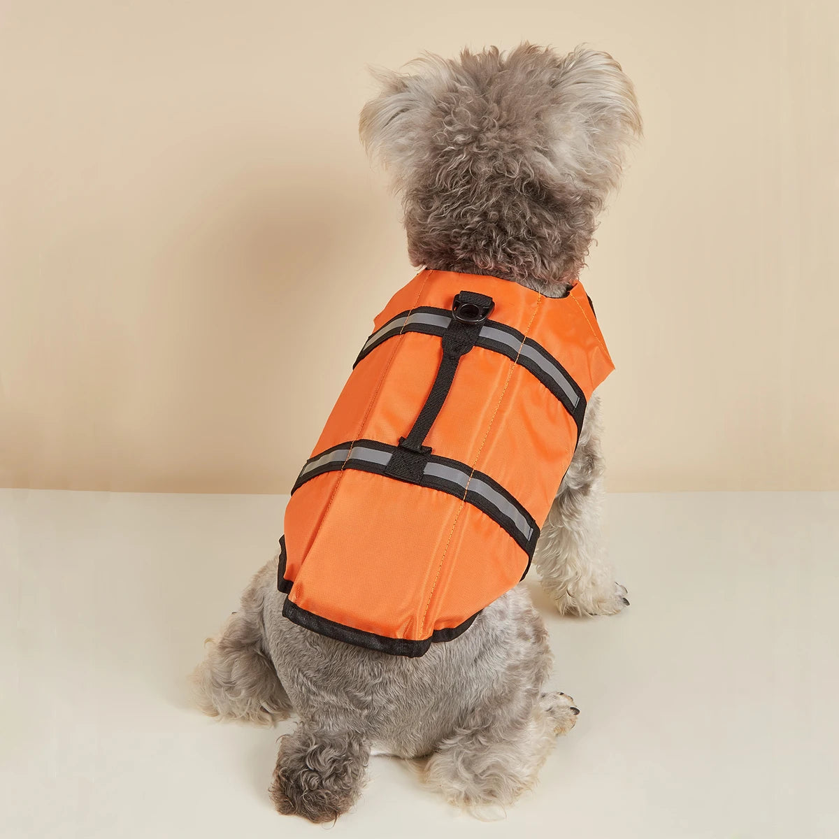Dog Life Jacket Reflective Enhanced Buoyancy Life-saving Handle Adjustable Puppy Life Vest for Pets Swimming Summer Life Jacket
