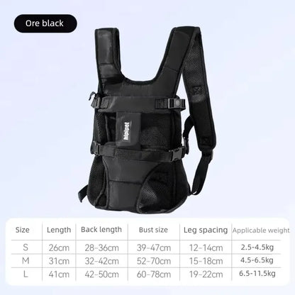 Pet Dogs Carrier Backpack Cat Carrier Portable Outdoor Dog Cat Carrier Chest Strap Outdoor Adjustable Hands Free Dog Backpack