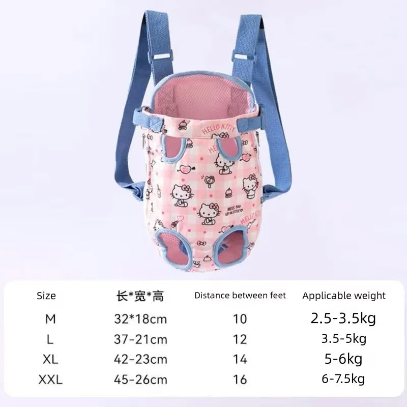 Pet Dogs Carrier Backpack Cat Carrier Portable Outdoor Dog Cat Carrier Chest Strap Outdoor Adjustable Hands Free Dog Backpack
