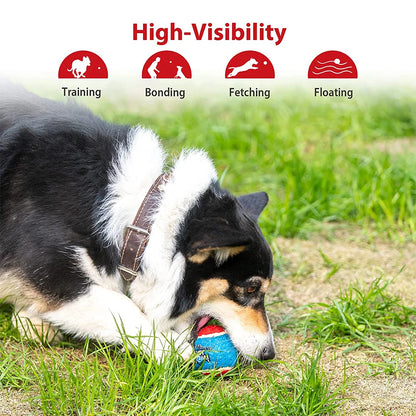 Pet Dog Squeaky Tennis Ball Interactive Dog Toys High Bounce Sound Rubber Ball  for Dogs Training Outdoor Play Ball Puppy Gift