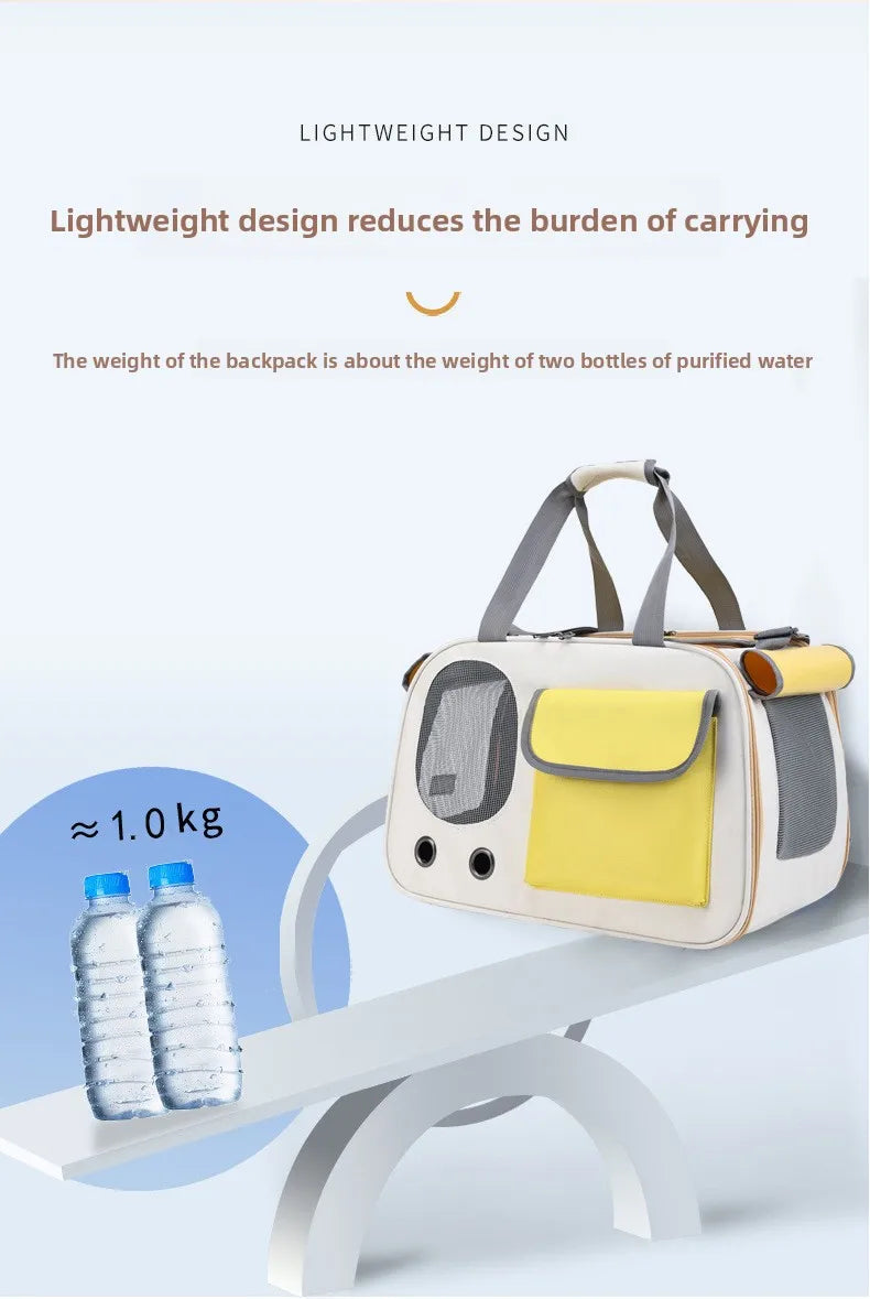 1Pcs Portable Pet Carrier Cat Bag For Cats And Dogs Ideal For Travel And Outdoor Activities Suitable For Cats And Small Dogs