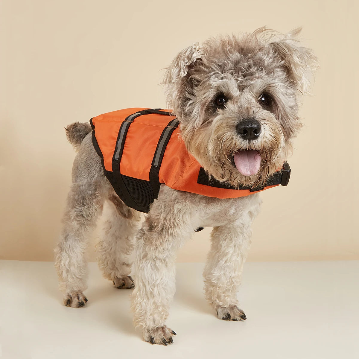 Dog Life Jacket Reflective Enhanced Buoyancy Life-saving Handle Adjustable Puppy Life Vest for Pets Swimming Summer Life Jacket