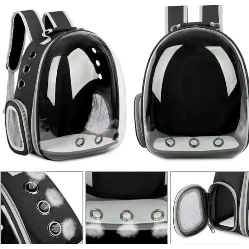Space Capsule Transparent Cat Bag Out Breathable Backpack Pet Bag Oxford Cloth Portable Cat Bag Pet Supplies