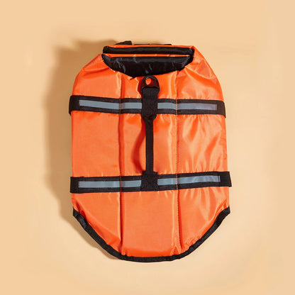 Dog Life Jacket Reflective Enhanced Buoyancy Life-saving Handle Adjustable Puppy Life Vest for Pets Swimming Summer Life Jacket