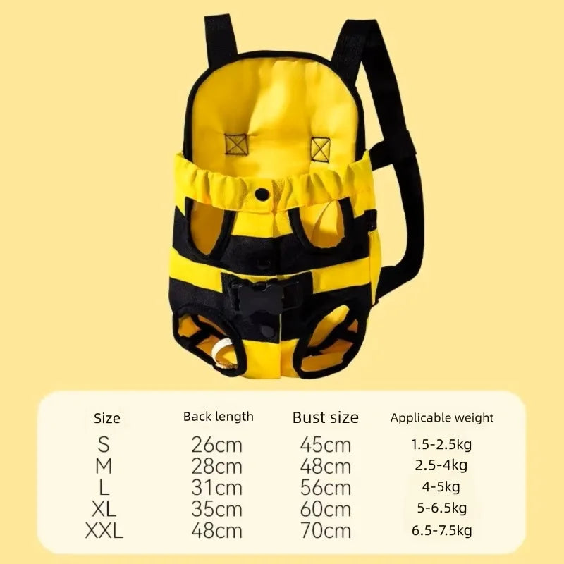 Pet Dogs Carrier Backpack Cat Carrier Portable Outdoor Dog Cat Carrier Chest Strap Outdoor Adjustable Hands Free Dog Backpack