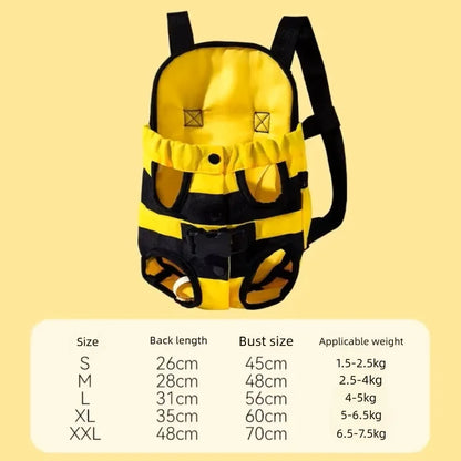 Pet Dogs Carrier Backpack Cat Carrier Portable Outdoor Dog Cat Carrier Chest Strap Outdoor Adjustable Hands Free Dog Backpack