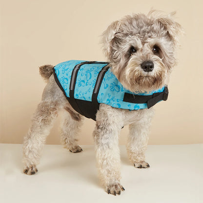Dog Life Jacket Reflective Enhanced Buoyancy Life-saving Handle Adjustable Puppy Life Vest for Pets Swimming Summer Life Jacket