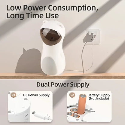 Automatic Laser Cat Toy with Spinning Laser and Smart Timer -Interactive Play Mode, Adjustable Speed,15-Minute Timer,USB/Battery