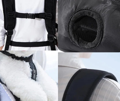 Pet Dogs Carrier Backpack Cat Carrier Portable Outdoor Dog Cat Carrier Chest Strap Outdoor Adjustable Hands Free Dog Backpack