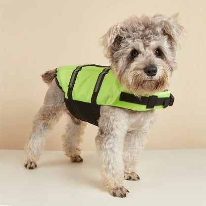 Dog Life Jacket Reflective Enhanced Buoyancy Life-saving Handle Adjustable Puppy Life Vest for Pets Swimming Summer Life Jacket