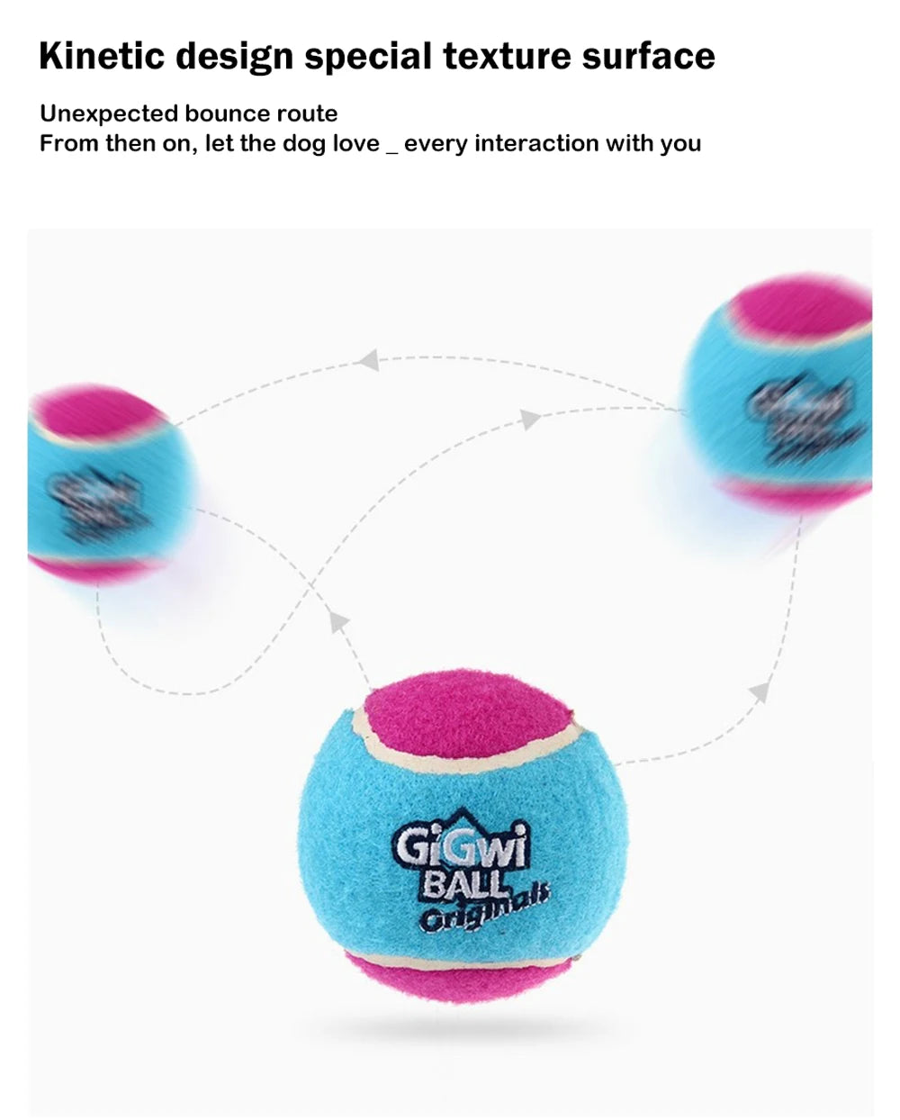 Pet Dog Squeaky Tennis Ball Interactive Dog Toys High Bounce Sound Rubber Ball  for Dogs Training Outdoor Play Ball Puppy Gift